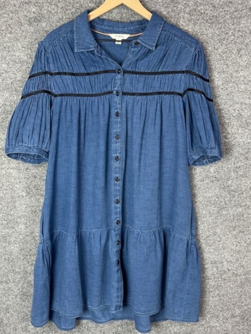 Anthropologie Maeve Leandra Denim Dress